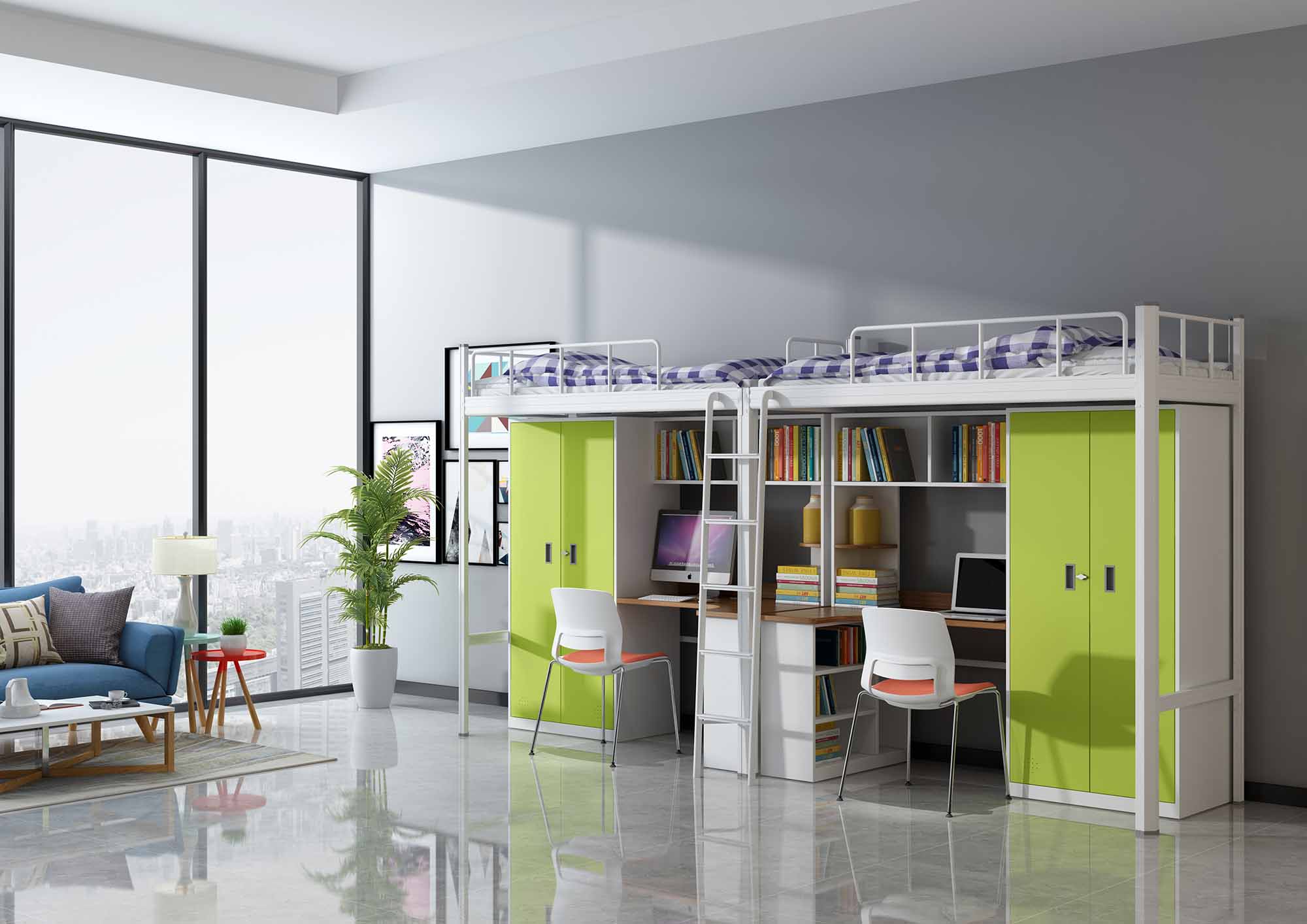 二人間配置方案