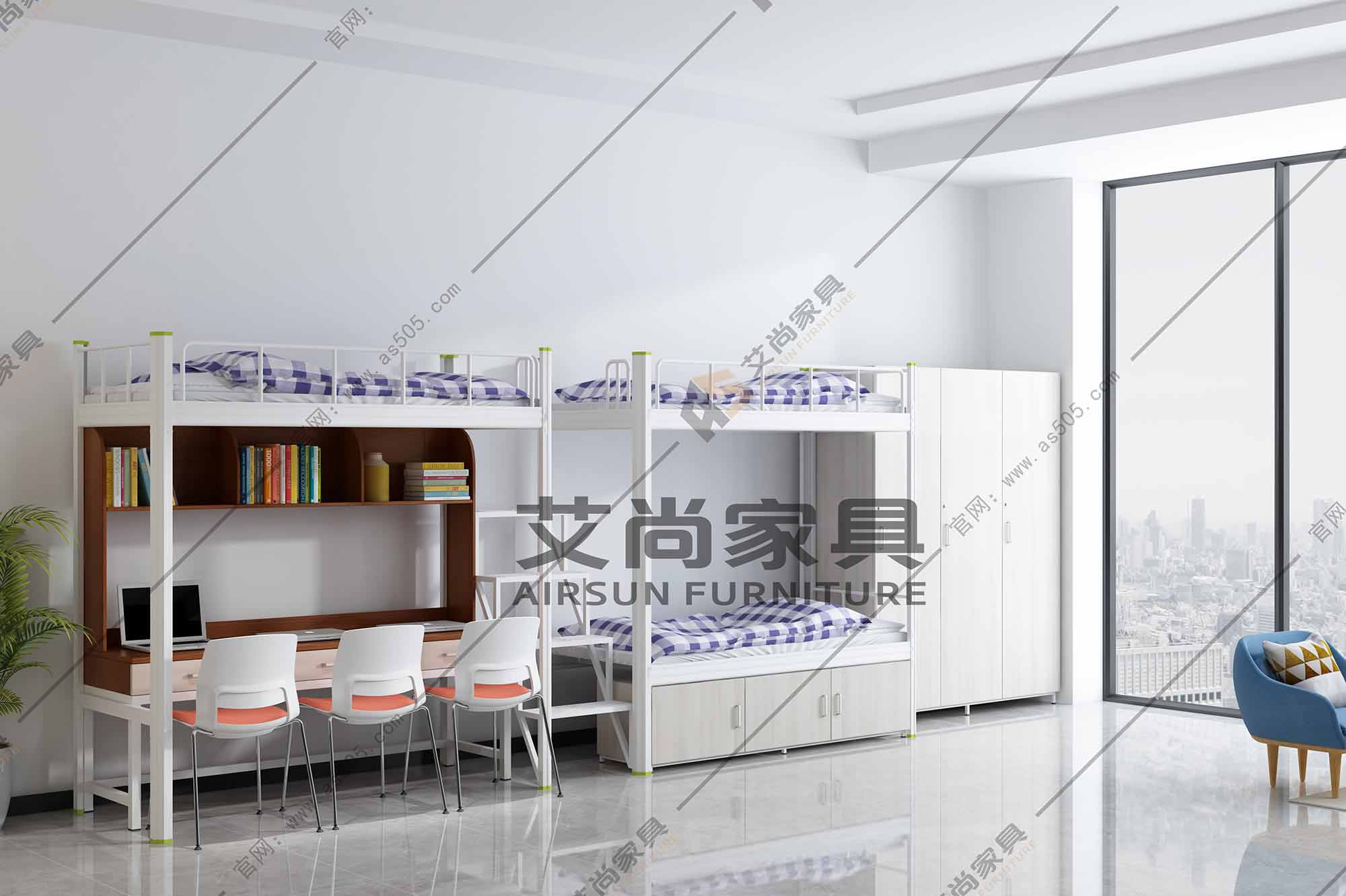 大學(xué)生公寓組合床