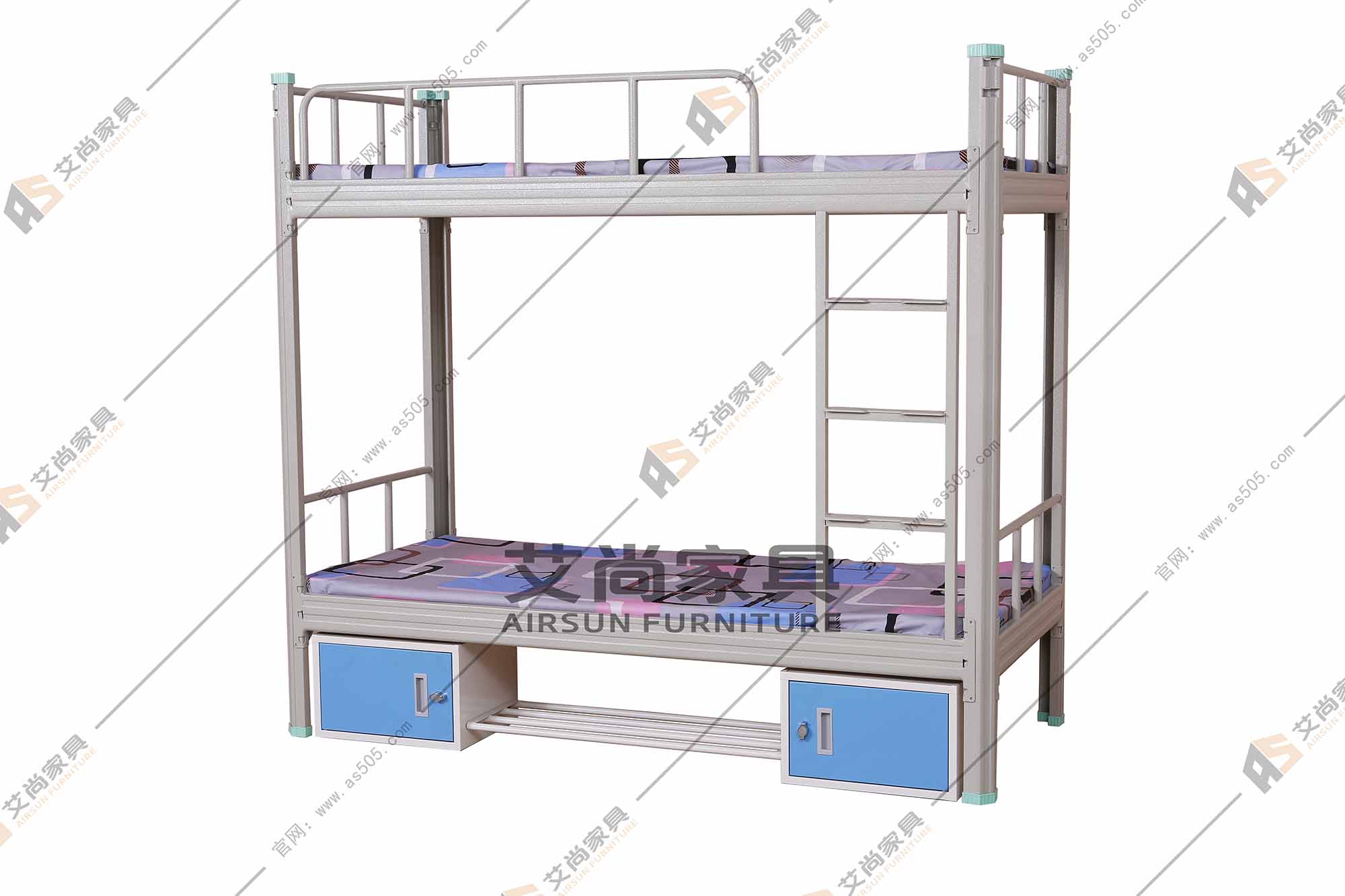 學生上下鋪鐵床廠家