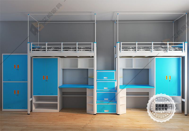 二連體學生公寓床